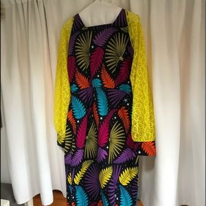 Fully Lined Handmade African Dress Size M/8